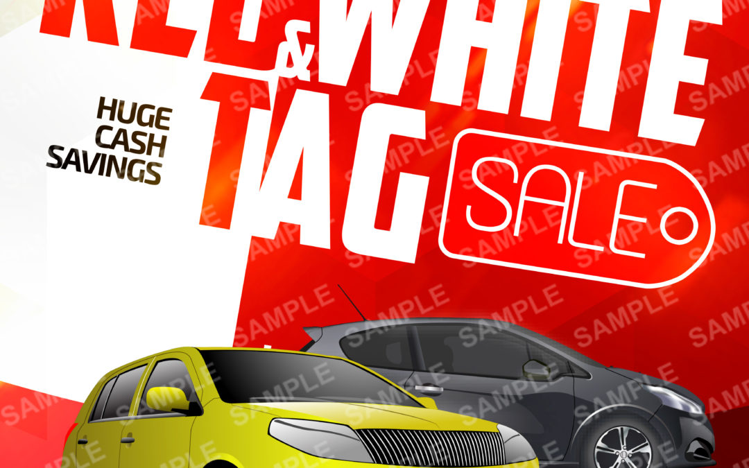 Red & White Tag Sale